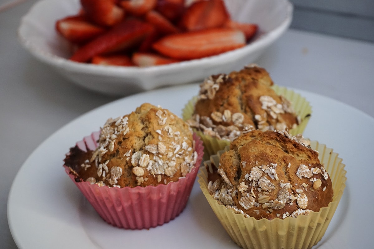 muffins aux flocons d'avoine healthy fitness blog