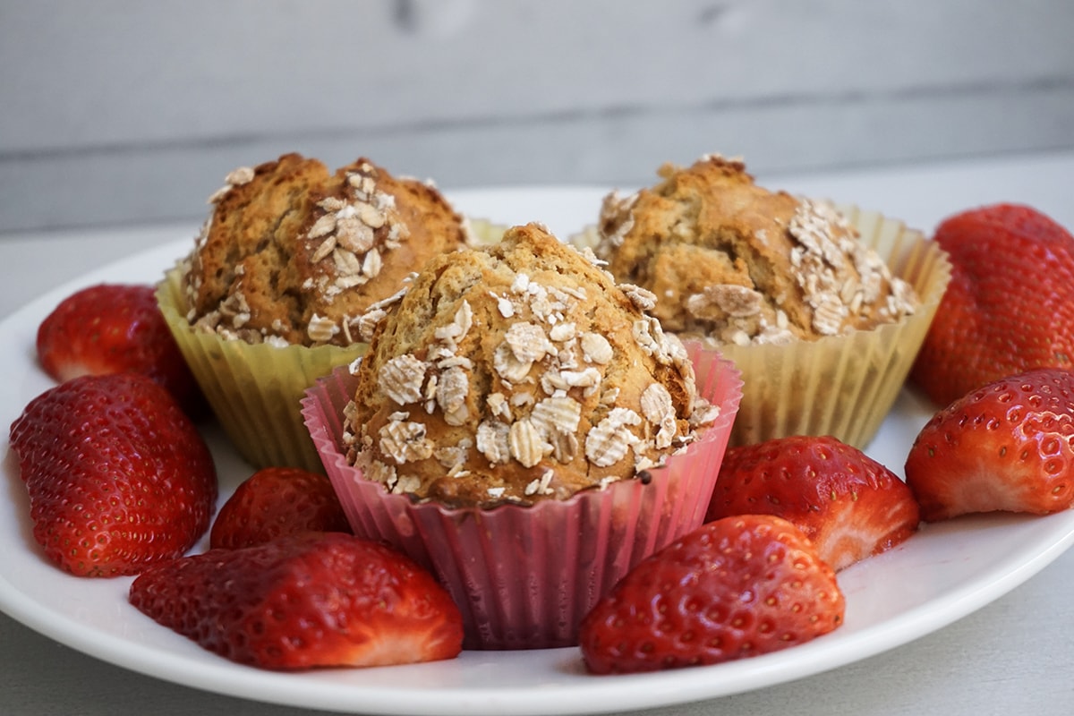 muffins aux flocons d'avoine healthy fitness blog