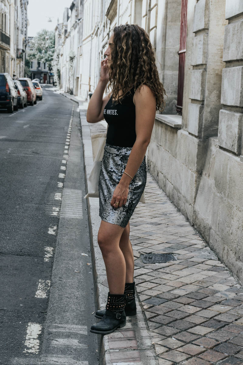 jupe à sequins blog mode paris bordeaux