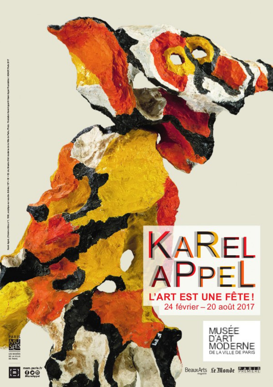 Karel Appel l'art est une fête exposition musée art moderne Paris