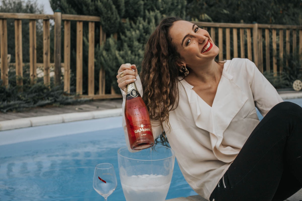 Champagne Mumm Rosé blog mode bordeaux