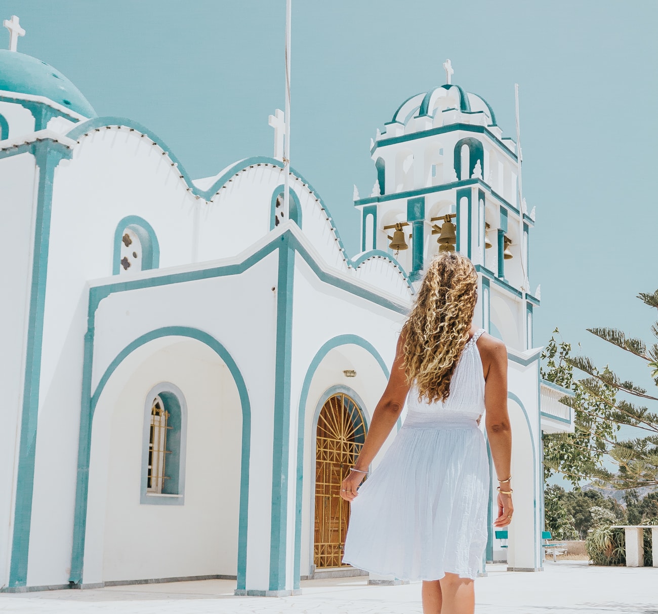 church, Kamari, santorin, Greece, travel, blog