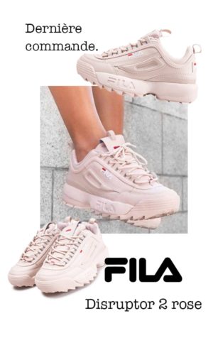 fila disruptor rose embroidery