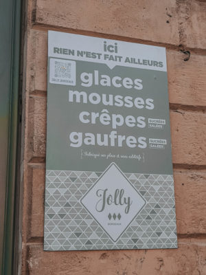 Bonne adresse Bordeaux, gaufres, crêpes, glaces, Jolly Bordeaux
