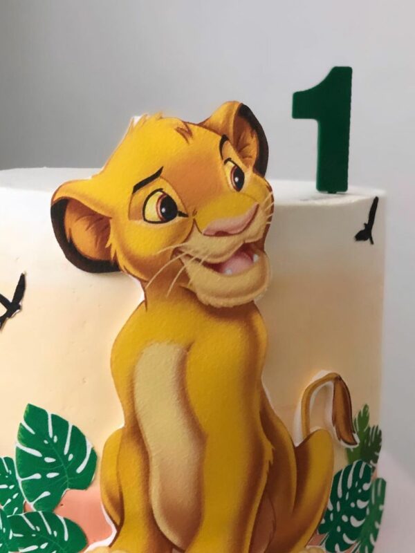 gateau simba roi lion cake designer bordeaux, gateau anniversaire
